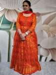 D49/Orange/Mixed Cotton/Traditional Maxi