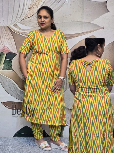 D119/Ikkat Top with Parallel Pants