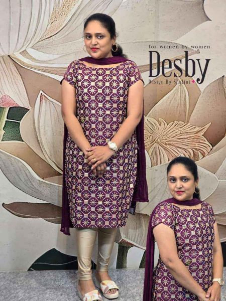 D142/Heavy Work Top with Dupatta
