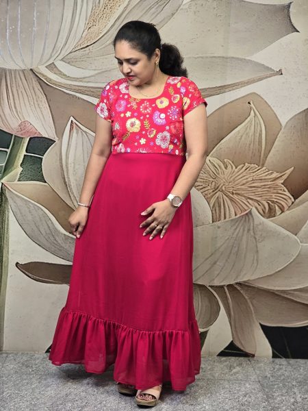 D178/ Embroidery maxi