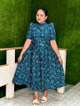 D272 Designer Frock Blue