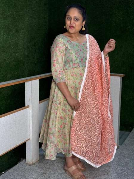 D277 Soft Chanderi Tissue Maxi