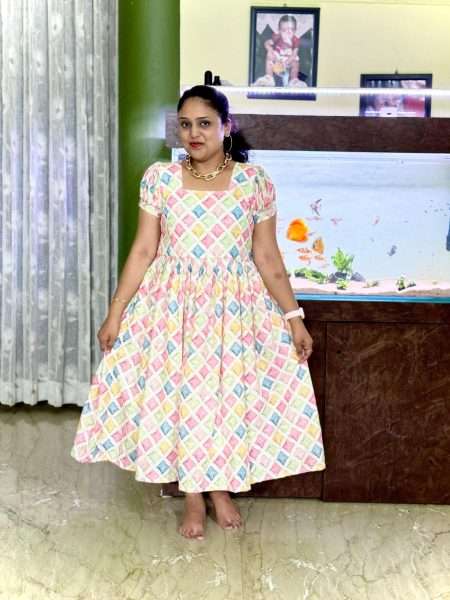 D321  Hakoba Cotton Frock