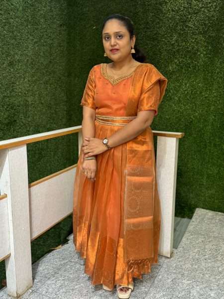 D357 Traditional Aari Work Maxi