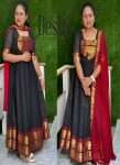 D362  Black Kanchi Cotton Maxi