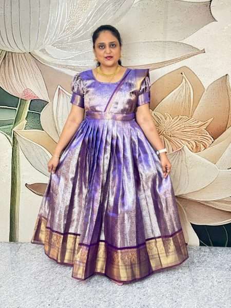 D368 Tissue Maxi Removable Saree Pattern
