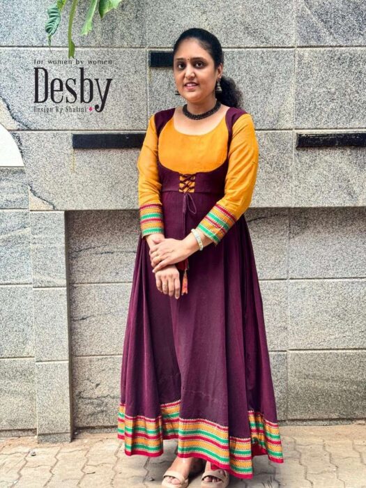 D375 Indo Western Gown