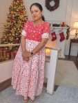 D392  Christmas Special Hakoba Cotton Frocks 