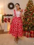 D394  Christmas Special Hakoba Cotton Frocks 