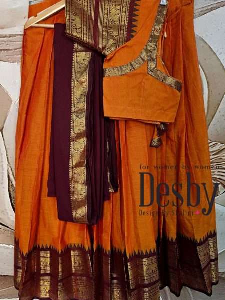 D389-1 Half Saree