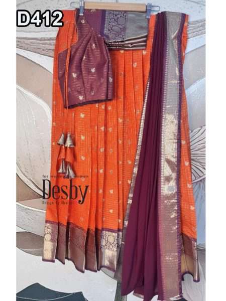 D412 Half Saree