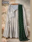 D444  Half Saree Tissue Kota