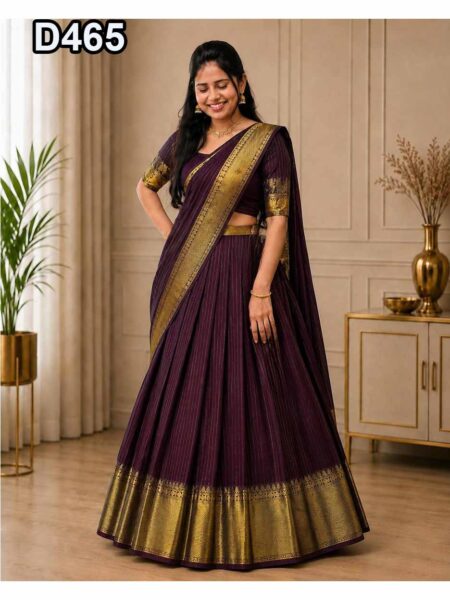 D465-Half Saree