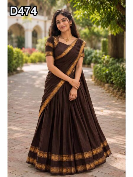 D474 Half Saree