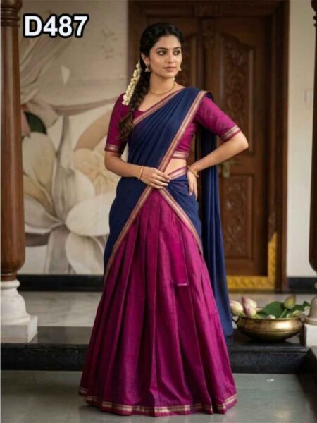 D487 Half Saree